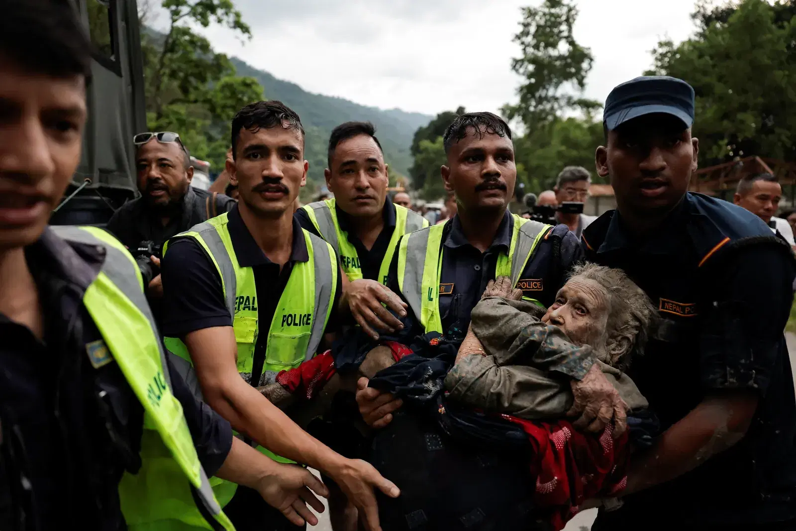The scale of flooding in Nepal